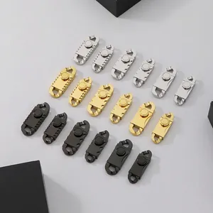 Stainless Steel Jewelry Clasp Connection Buckle For Miami Cuban Chain DIY Bracelet Necklace Making Findings Accessory
