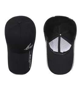 Detailed view of internal cap structure with sweatband and mesh support lining