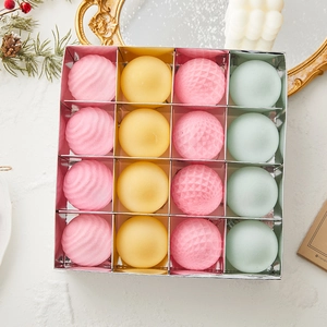 16-piece Christmas ball set with flocked and matte textures in a silver gift box