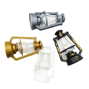Decorative vintage lantern models in silver gold white and black finish on white base