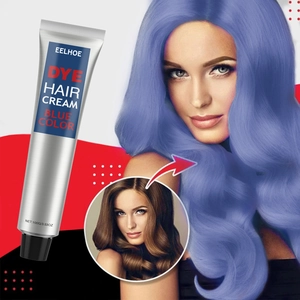 EELHOE professionelle Haarfarbe Creme 100g blaue Farbe langlebige Haarfärbemittel für Damen