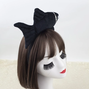 Cute black plush fish headband for Halloween ocean animal costume hair accessory