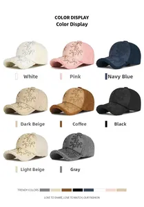 Grid view showing eight different colors of plush bow tie fleece baseball caps