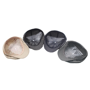 British style checkered newsboy caps in four classic patterns with a vintage aesthetic