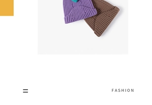 Detailed texture of distressed knit beanies in purple and brown with ripped street style