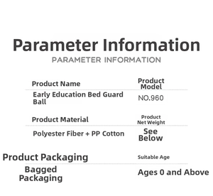 Detailed product specifications for newborn cloth book toy showing material and age info