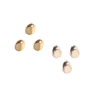 Goldene und silberne unregelmäßige CCB-Abstandshalter für DIY-Schmuck und Armbänder