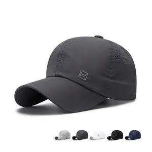 Quick Dry Baseball Cap Breathable Laser Perforated Sport Sun Hat Adjustable Outdoor Running Fishing For Men Women