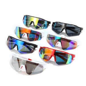 Multi-colored polarized cycling sunglasses with UV protection for outdoor sports