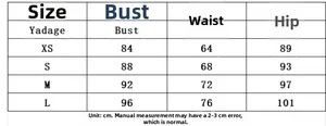 Tableau des tailles avec mesures du buste, de la taille et des hanches pour robe de soirée