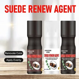Rénovateur de daim et nubuck 100ml en flacon pulvérisateur noir, brun et incolore