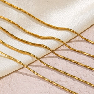Minimalist Gold Plated Stainless Steel Snake Chain Bracelet For Women Elegant Adjustable Link Jewelry