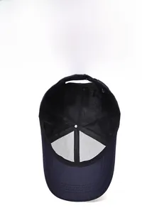 Breathable mesh lining and durable six-panel structure of the navy blue baseball cap