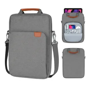 Waterproof Polyester Laptop Messenger Bag Soft Lining Shockproof Tablet Sleeve With Adjustable Strap For Notebook Computer