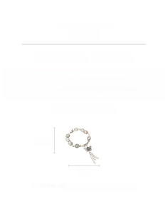 Détail du bracelet en perles de verre papillon en argent titane pesant 20,1 grammes