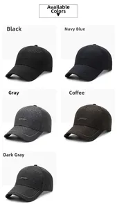 Detail view of plaid fabric baseball caps with Sport embroidery in five classic colors
