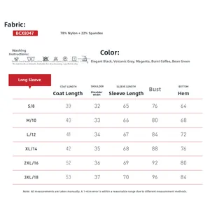 Detailed size chart for women's quick-dry yoga tops including S to 3XL measurements