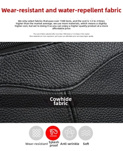 Detail of durable cowhide leather texture with water-resistant and anti-wrinkle properties
