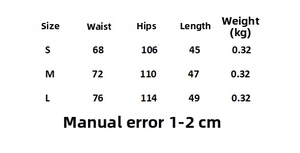 Guide des tailles détaillé pour l'ensemble en maille haut manches longues et jupe plissée