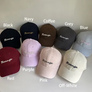 Collection of unisex cotton baseball caps with Hiranga embroidery in multiple colors
