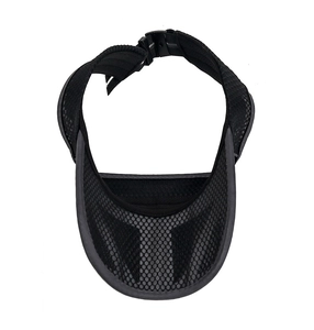 Detail of breathable mesh visor with adjustable strap for outdoor sun protection