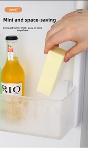 Vertical rotating butter stick applicator in a compact plastic dispenser for kitchen use