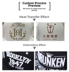 Comparaison détaillée entre impression thermique et broderie 3D sur casquettes hip-hop