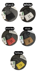 Detailed grid view showing nylon crossbody messenger bags in five vibrant utility colors