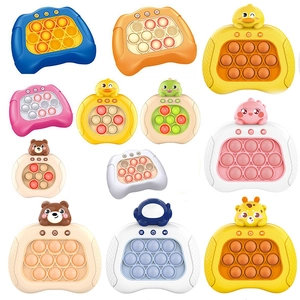Quick Push Game Console Electronic Pop Puzzle Toy ABS Plastic Silicone Handheld Stress Relief Educational Gift