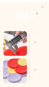 Detailed view of the 5.44mm thickness and 85g weight of this sakura silicone mat