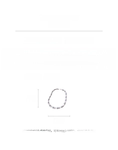 Detailed size chart for 44cm gradient pearl necklace with 0.8cm bead diameter and 35.3g weight