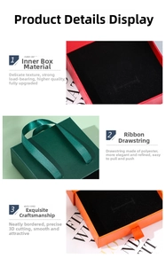 Close-up of luxury jewelry drawer boxes with satin ribbon handles and velvet interior