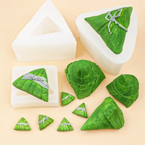 Molde De Silicona Zongzi Festival Barco Dragón 3D Bola De Arroz DIY Vela Jabón Hornear Herramientas Artesanía Decoración