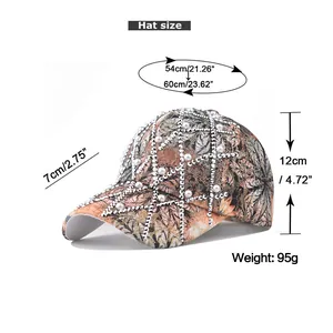Size guide for pearl baseball cap showing circumference height and brim measurements