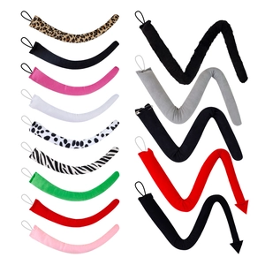 Animal Tail Accessories Plush Bendable Bow Tie Halloween Cosplay Party Costume Props Multi Color Patterns