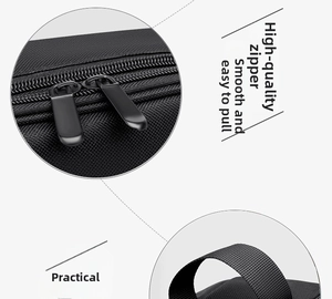 Detail der wasserdichten Reisetasche mit glattem Doppelreißverschluss und Tragegriff