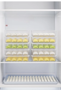 Stackable transparent food-grade freezer storage box for dumplings and eggs