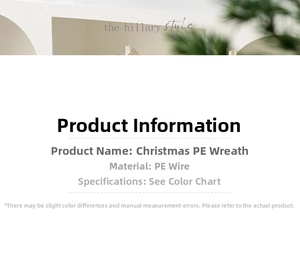 Detail showing high-quality PE Christmas wreath material with durable wire structure