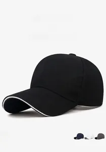Detailed macro view showing a variety of colors for this classic cotton baseball cap