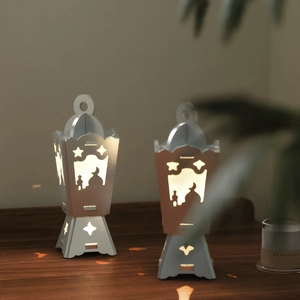 Stampo in silicone per lanterne Eid per portacandele profumate in gesso in stile mediorientale