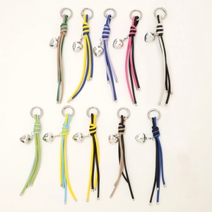 Handmade Woven PU Leather Rope Keychain With Silver Heart Pendant Fashion Bag Charm For Women Trendy Keyring Accessory