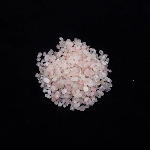 Polished natural rose quartz tumbled stones for aquarium decor and crystal healing