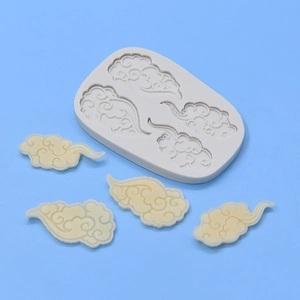 Cloud shaped silicone mold for DIY baking, cakes, fondant, and chocolate crafts