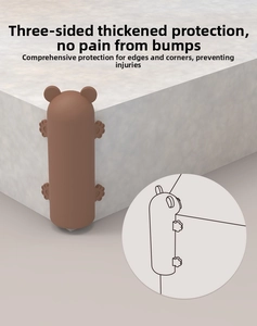 Protezione angolare in silicone a forma di orso bruno per sicurezza bambini