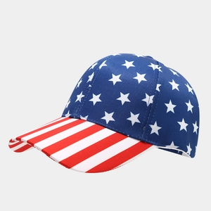 USA flag baseball cap with stars and stripes pattern for outdoor sun protection