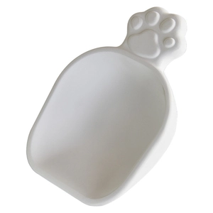 Moisture-proof white cat paw diatomaceous earth drying spoon for pet food storage