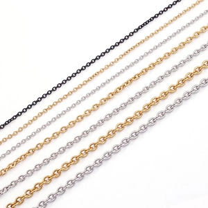 Minimalist Stainless Steel Cable Chain Necklace With Lobster Clasp Simple Titanium Steel O-Chain For Women Jewelry Accessories