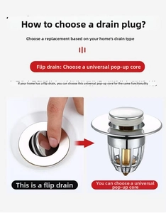 Universal pop-up drain filter with stainless steel core and anti-clogging basket insert
