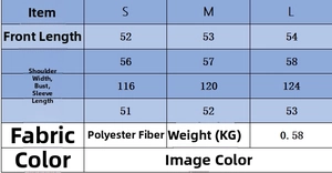 Tableau des tailles pour veste en maille femme avec mesures de longueur, buste et manche