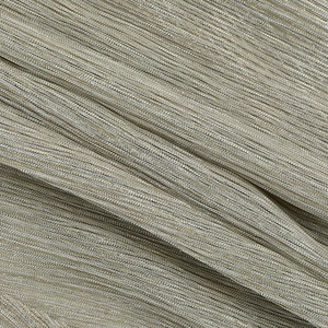 Macro shot of high-density vertical plissé fabric with metallic champagne gold luster